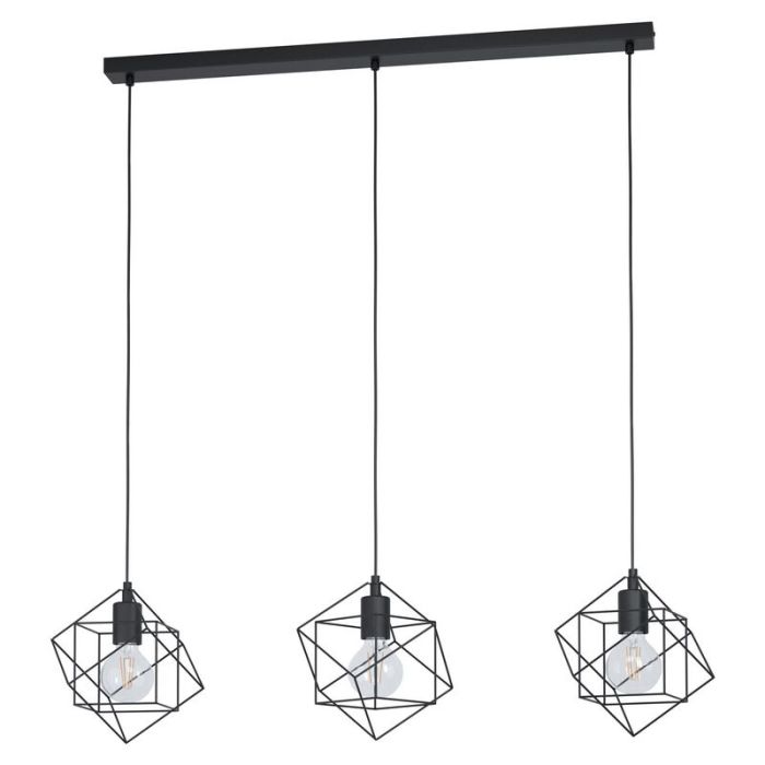 Zwarte industriële hanglamp staal, Aemilius