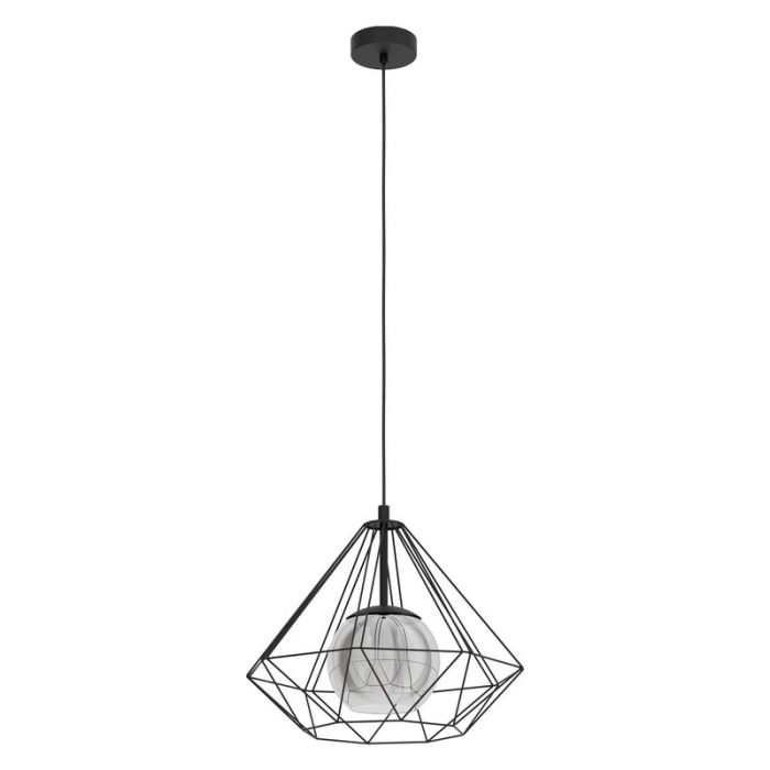 Zwarte industriële hanglamp staal, Yuen