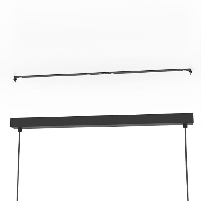 Zwarte industriële hanglamp aluminium, Mauricio