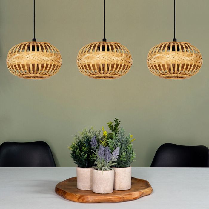 Bruine landelijke hanglamp metaal, Firenze