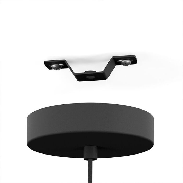 Zwarte hanglamp aluminium, Nelly