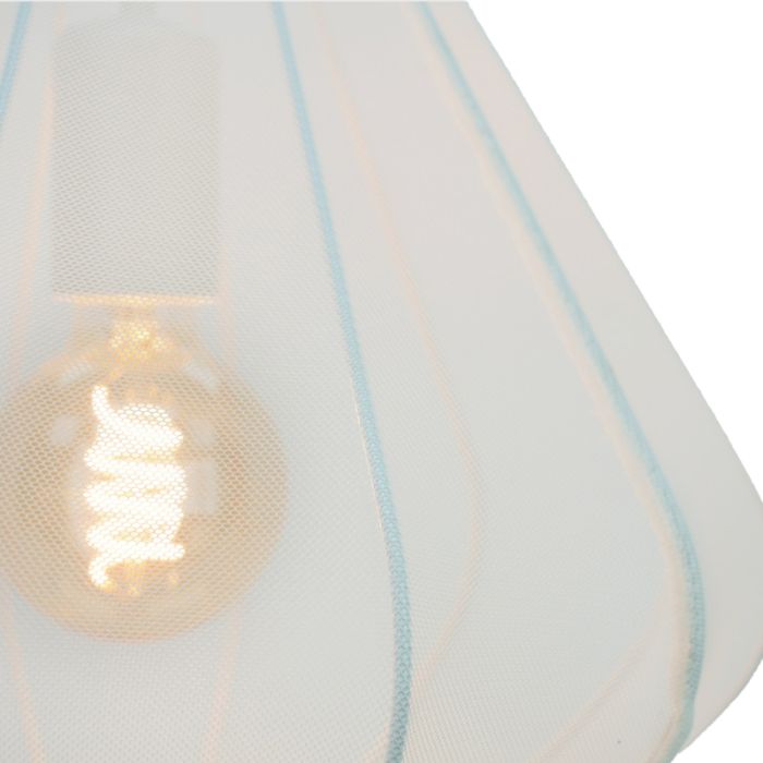 Witte industriële hanglamp staal, Agnese