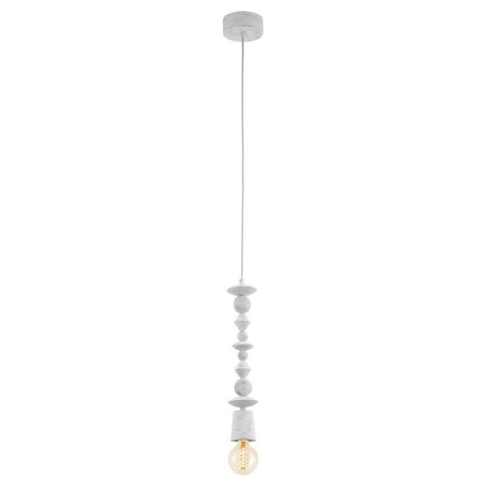 Houten hanglamp wit, Abel