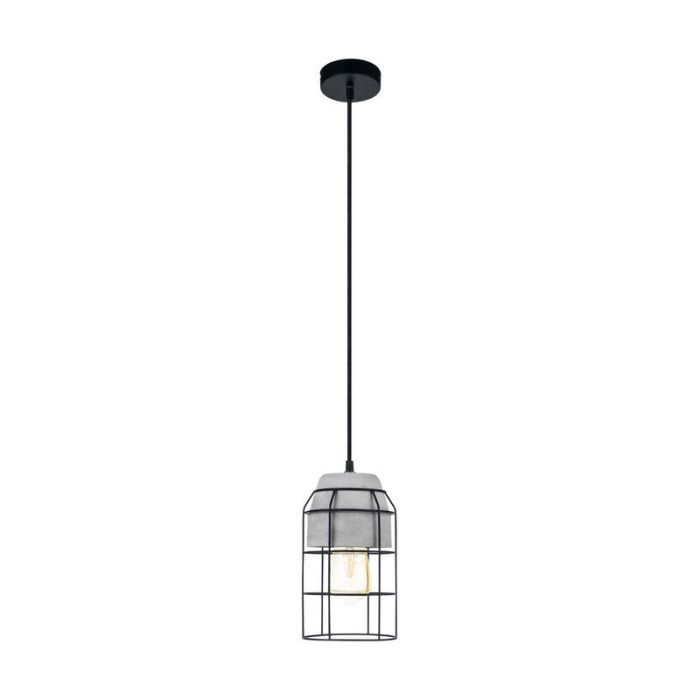 Betonnen hanglamp zwart, Aimad