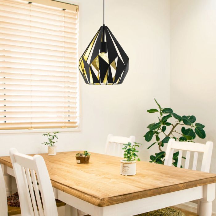 Zwarte moderne hanglamp metaal, Acri