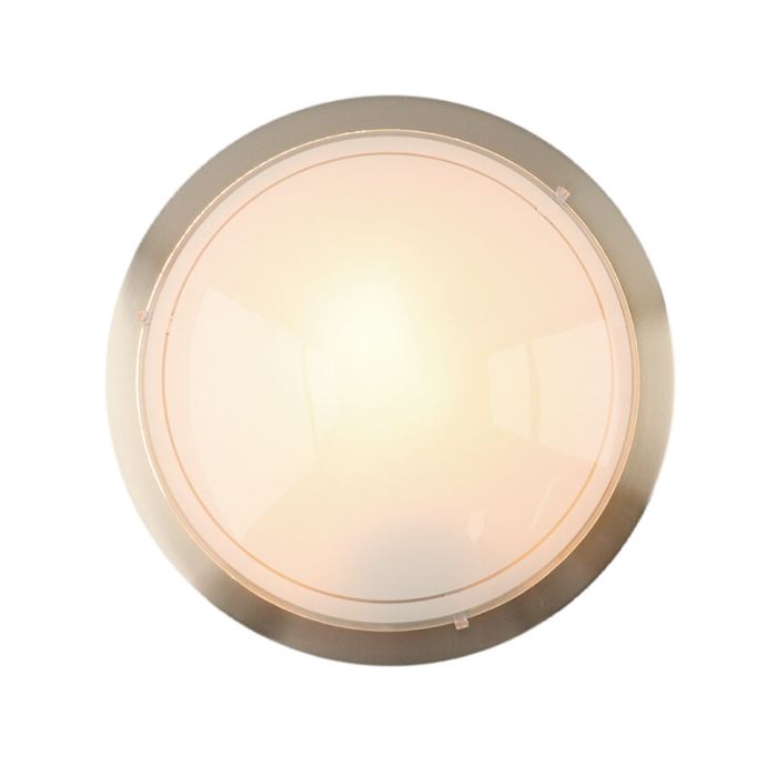 Nikkelen plafonnière glas, Agena