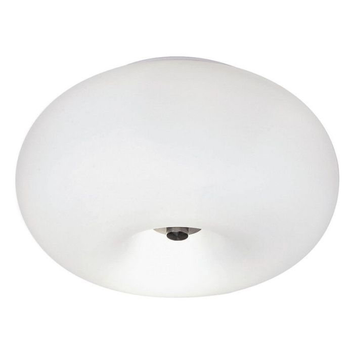 Nikkelen design plafonnière glas, Skyler