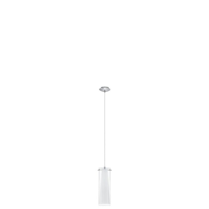Chromen moderne hanglamp glas, Barceno