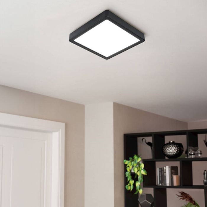 Witte smart plafondlamp kunststof, Geraldo, 16,5W, warm tot koud wit verstelbare LED, IP44
