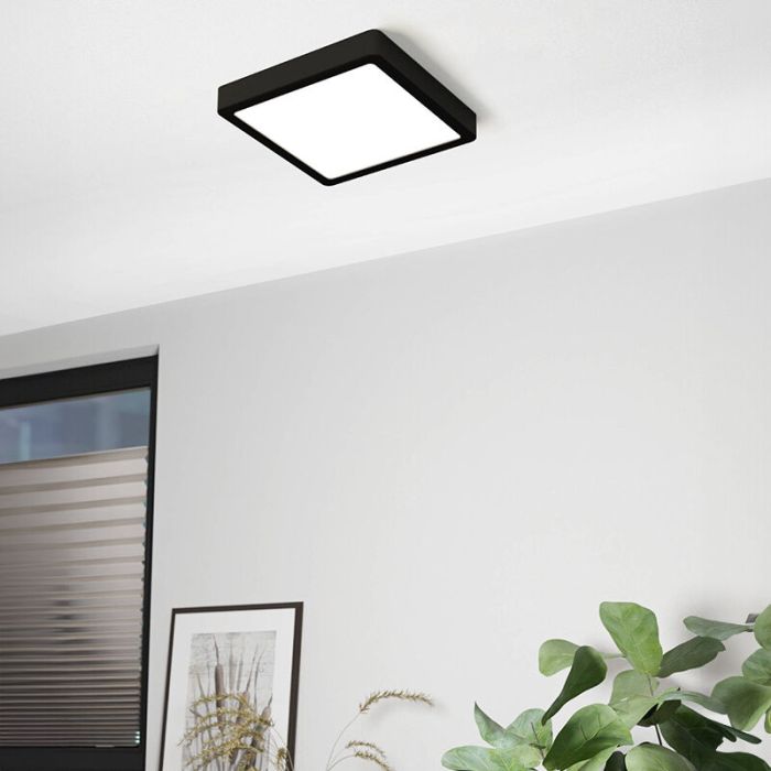 Witte smart plafondlamp kunststof, Geraldo, 16,5W, warm tot koud wit verstelbare LED, IP44