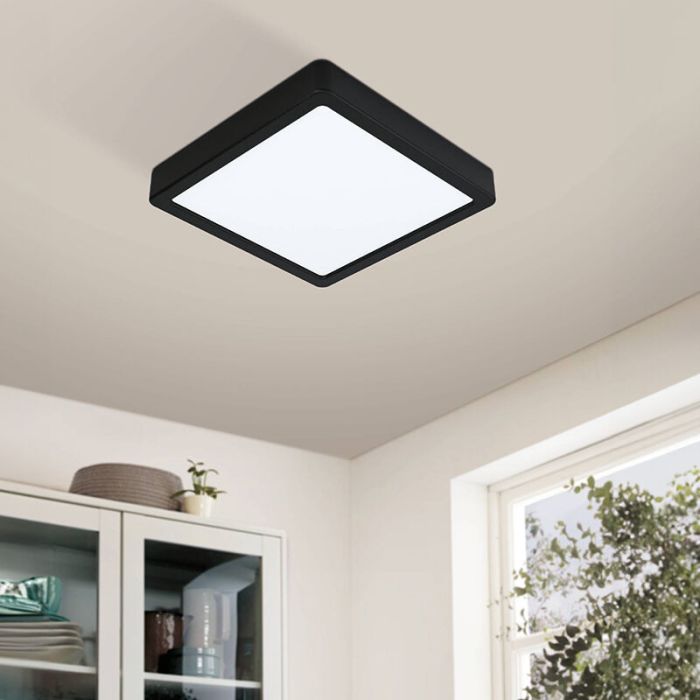 Witte smart plafondlamp kunststof, Geraldo, 16,5W, warm tot koud wit verstelbare LED, IP44
