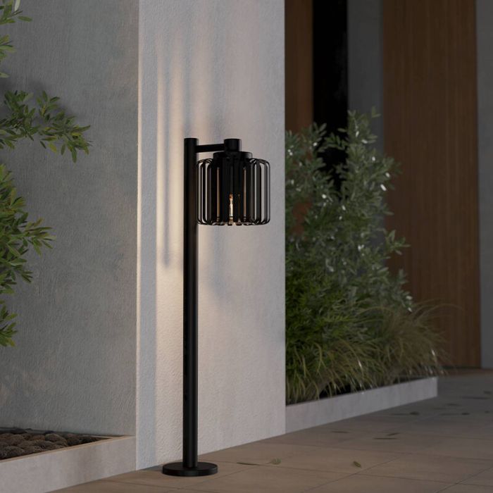 Zwarte industriële buitenlamp aluminium, Rebecca, IP65