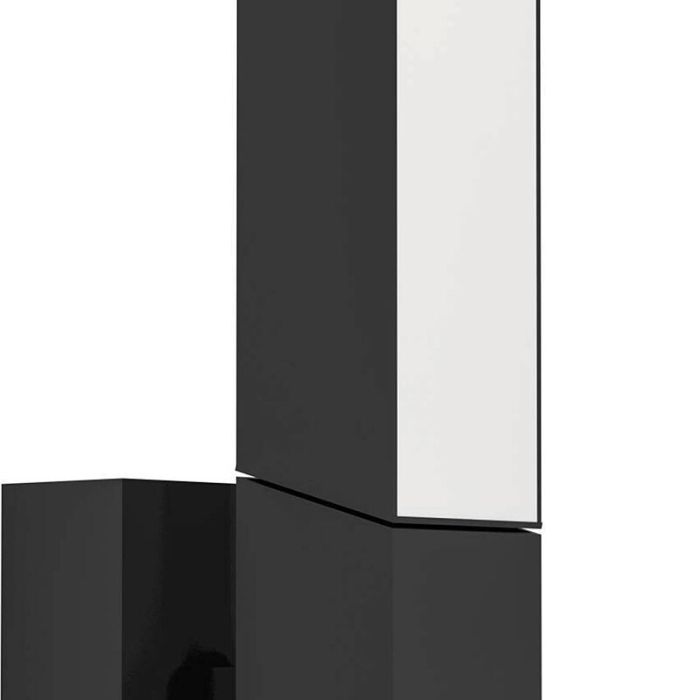 Zwarte moderne buitenlamp aluminium, Salman, 4,5W, 3000K LED, IP44