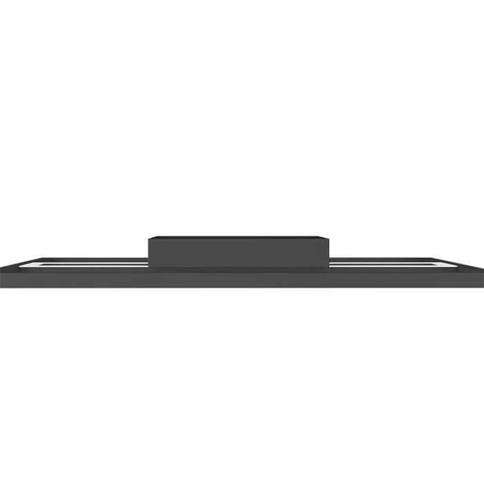 Zwarte moderne smart plafondlamp aluminium, Cecilia, 21W, warm tot koud wit verstelbare LED