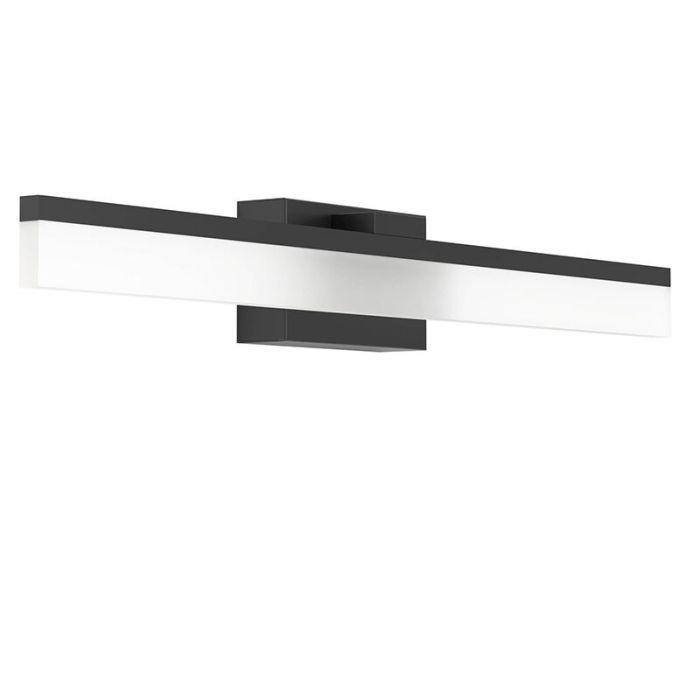 Zwarte moderne badkamer wandlamp aluminium, Michelle, 11W, 3000K LED, IP44