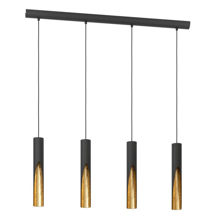 Gouden moderne hanglamp aluminium, Aloysius