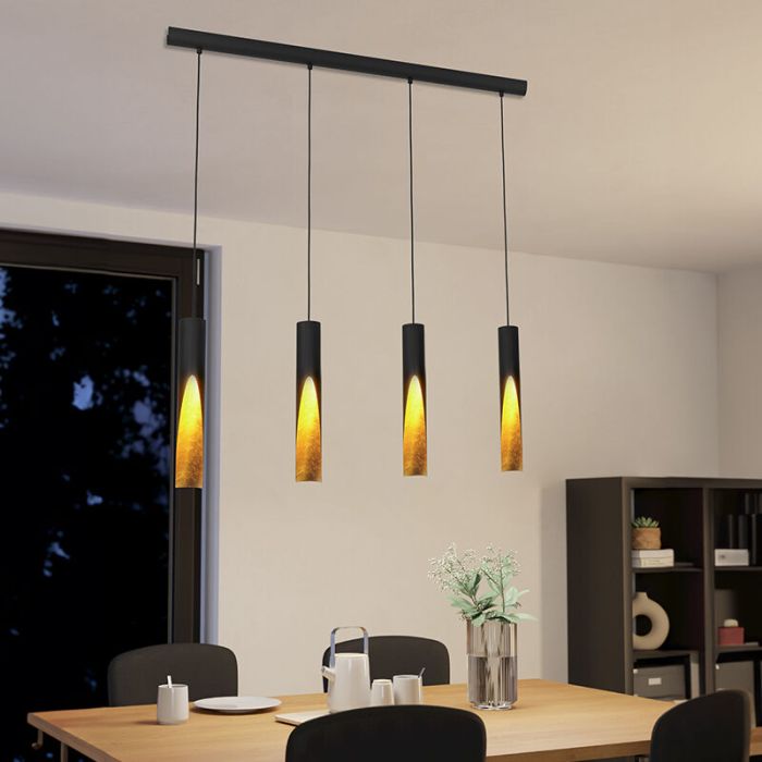 Gouden moderne hanglamp aluminium, Aloysius