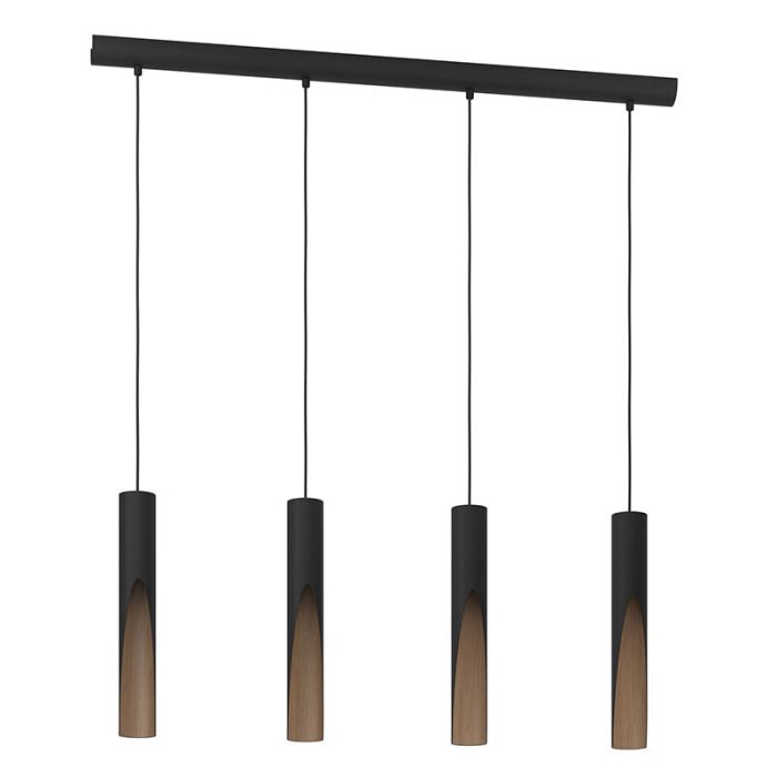 Bruine moderne hanglamp aluminium, Aloysius