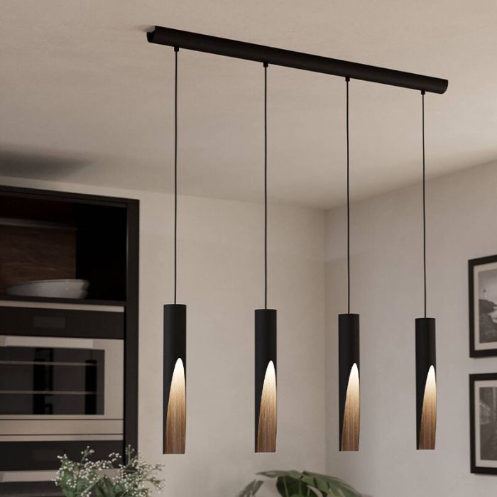 Bruine moderne hanglamp aluminium, Aloysius