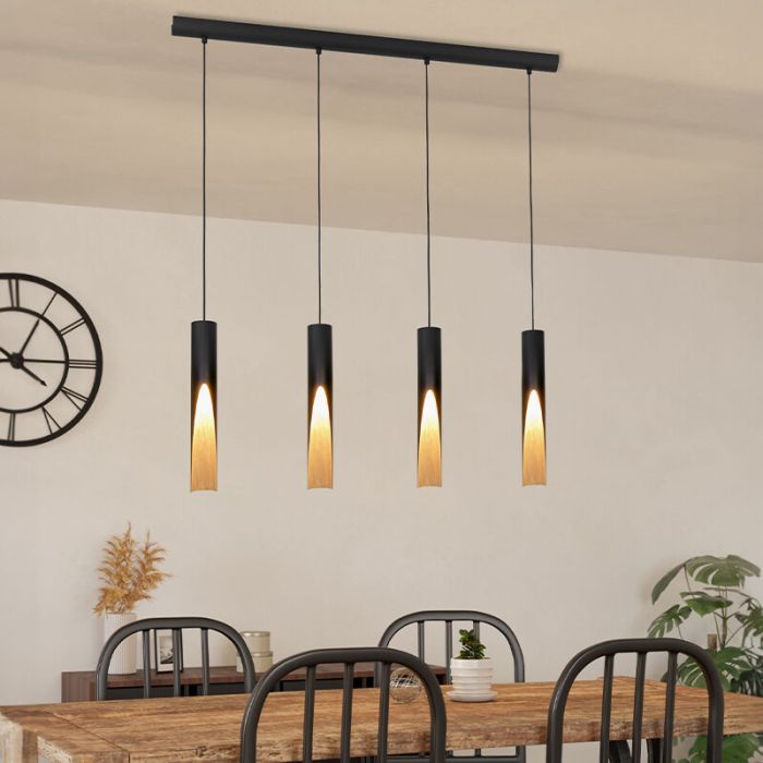 Bruine moderne hanglamp aluminium, Aloysius