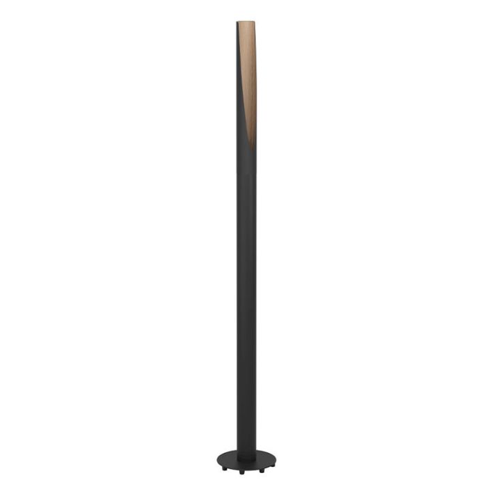Bruine moderne vloerlamp aluminium, Aloysius, met schakelaar