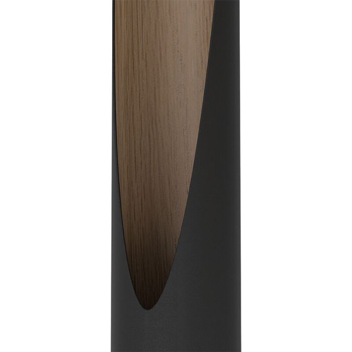 Bruine moderne vloerlamp aluminium, Aloysius, met schakelaar