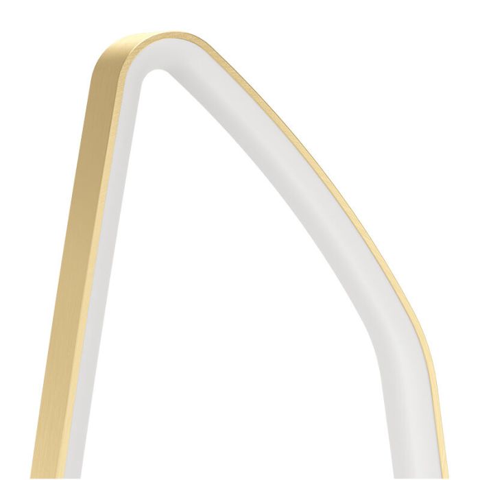 Gouden design vloerlamp aluminium, Samson, 25,2W, 3000K LED, met schakelaar