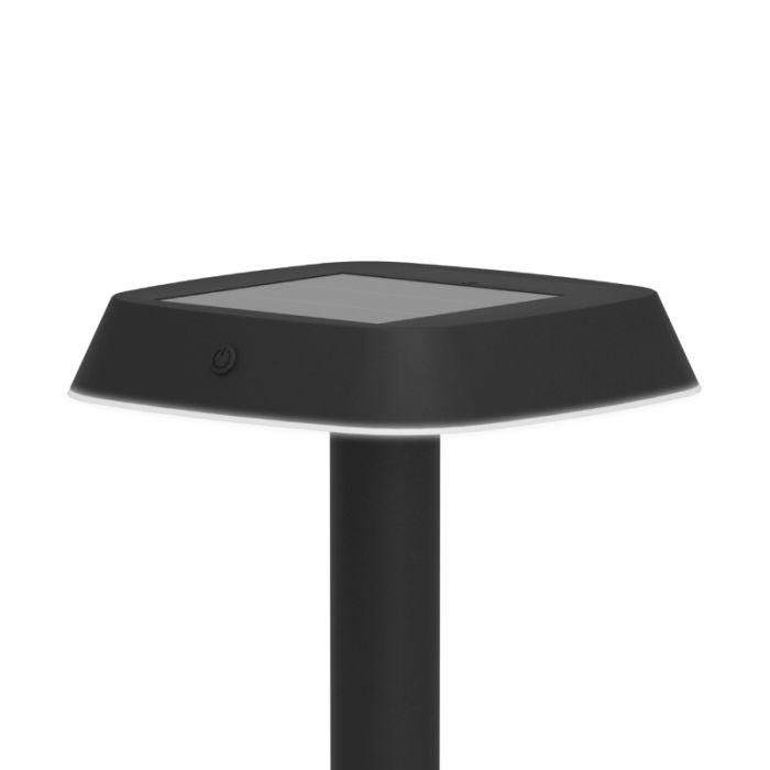 Zwarte solar prikspots kunststof, Ingemar, 8,5W, 3000K LED, IP65