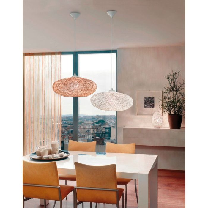 Witte design hanglamp kunststof, Hero