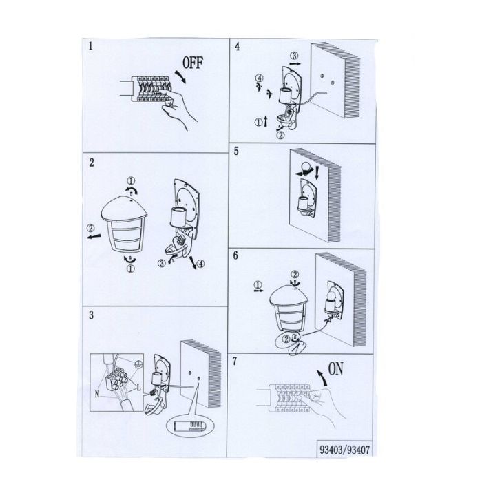 Witte moderne buitenlamp kunststof, Inas, IP44