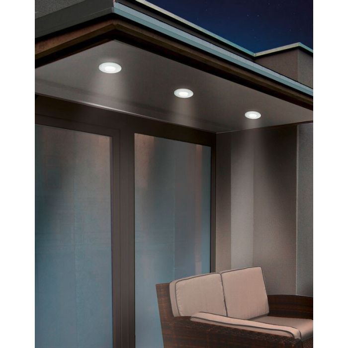 Witte inbouwspot glas, Margarita, IP65