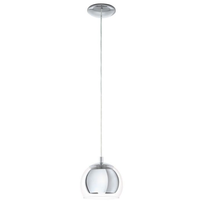 Chromen design hanglamp glas, Iroma