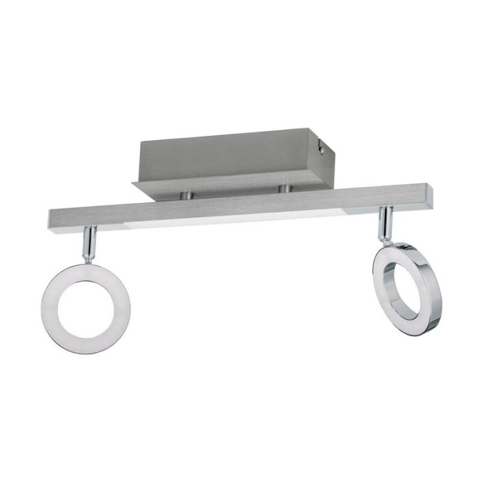 Chromen moderne plafondspot, Madelinde, aluminium, 3w 3000K (warm wit) LED