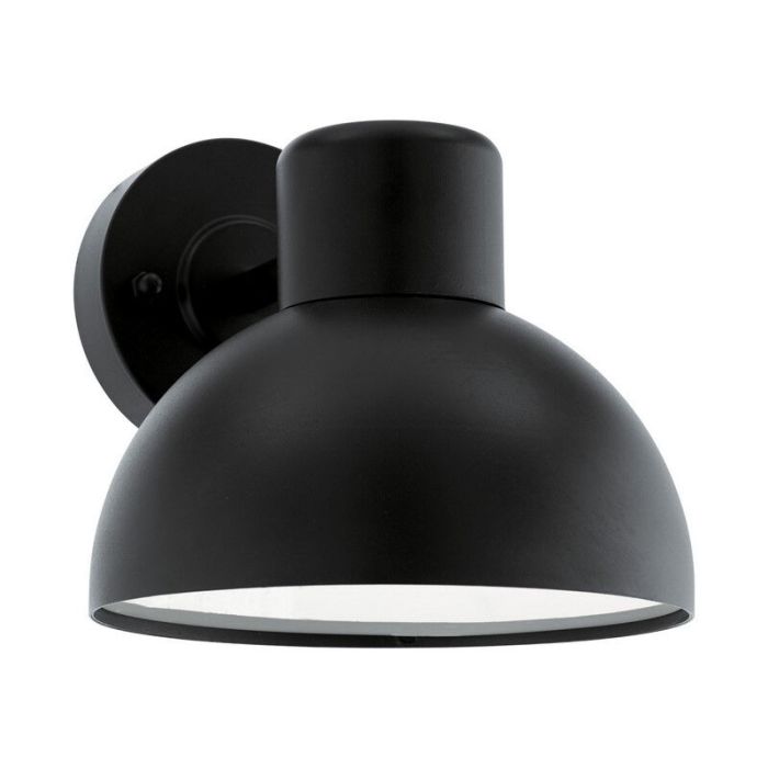 Zwarte buitenlamp kunststof, Bessel, IP44