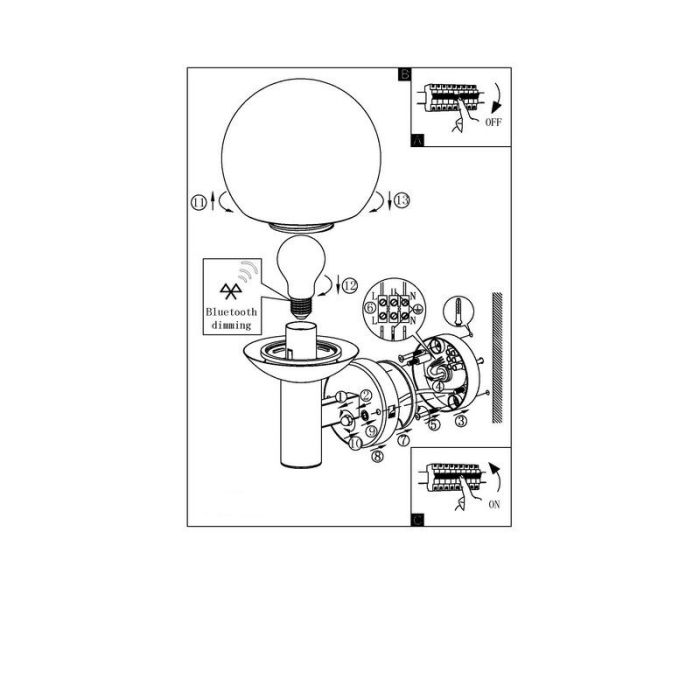 Zilveren moderne buitenlamp rvs, Baukje, IP44