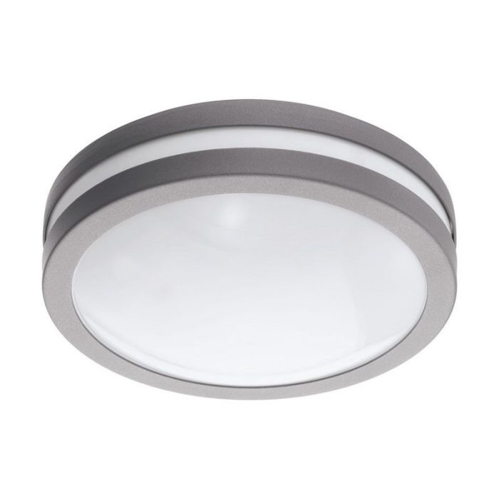 Zilveren buitenlamp metaal, Justin, IP44