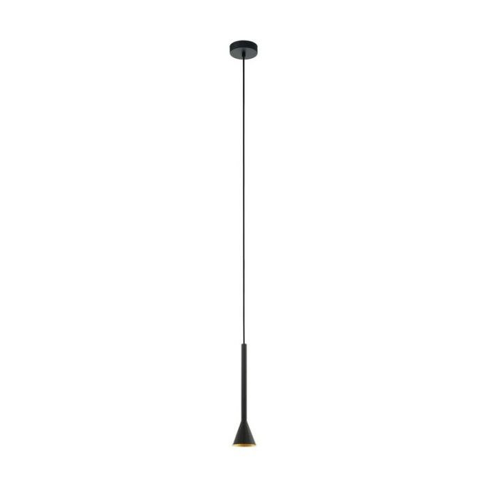 Zwarte hanglamp staal, Marielle