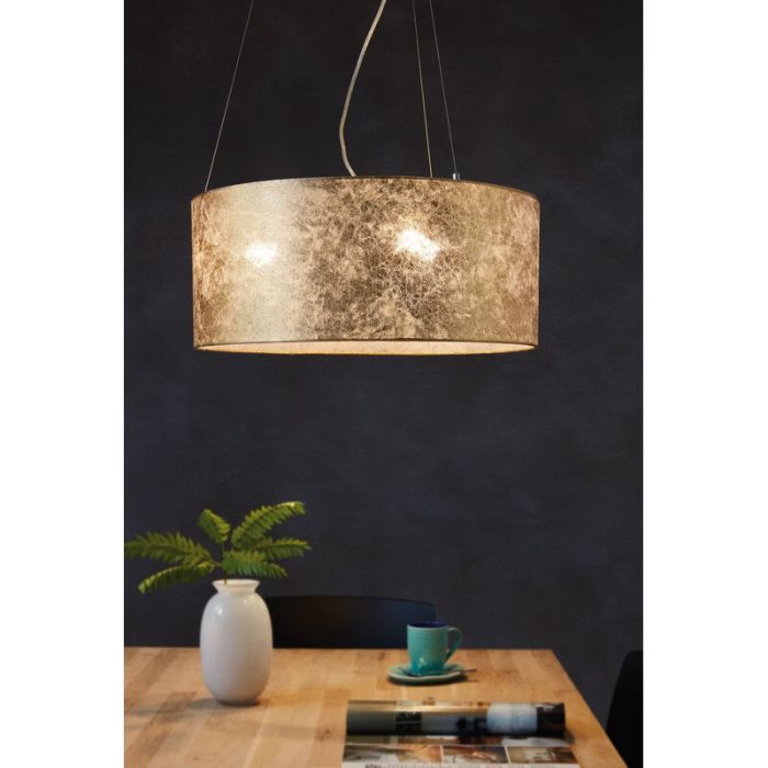 Beige moderne hanglamp stof, Megan