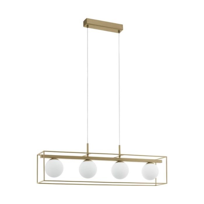 Beige klassieke hanglamp staal, Yorick