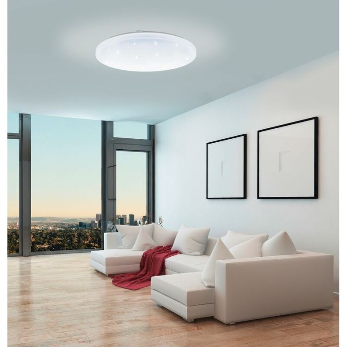 Witte plafonniere Eloise, staal, met verstelbare lichtkleur