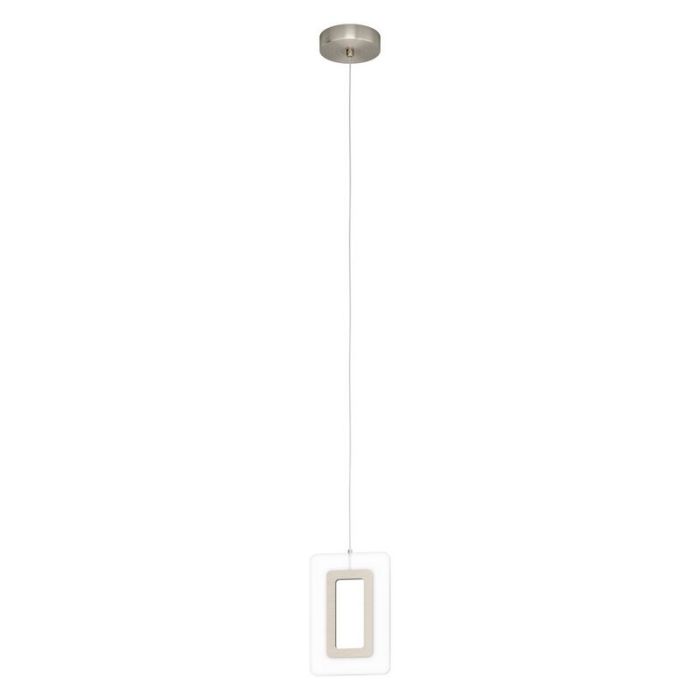 Nikkelen hanglamp kunststof, Niels, 5W, 3000K LED