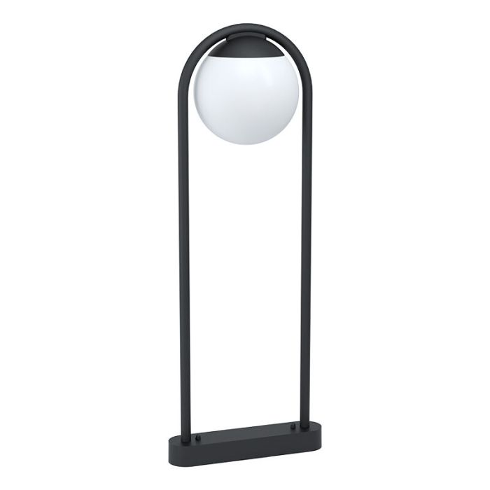 Zwarte moderne buitenlamp, Lynne, staal, IP44