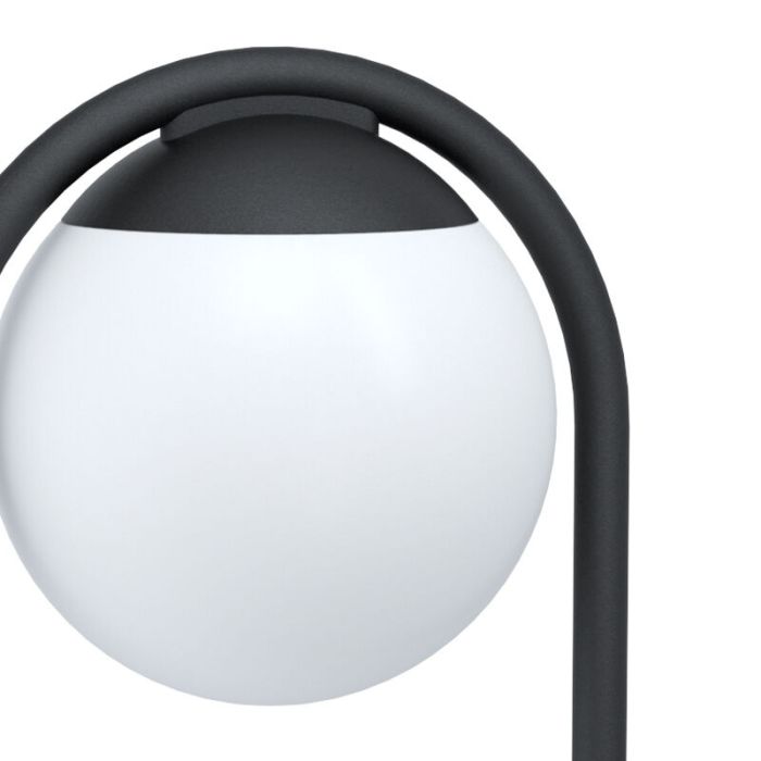 Zwarte moderne buitenlamp, Lynne, staal, IP44