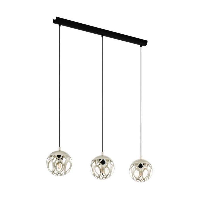 Grijze moderne hanglamp staal, Eveliene