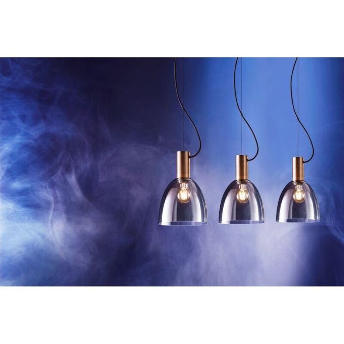 Bronzen moderne hanglamp glas, Driek