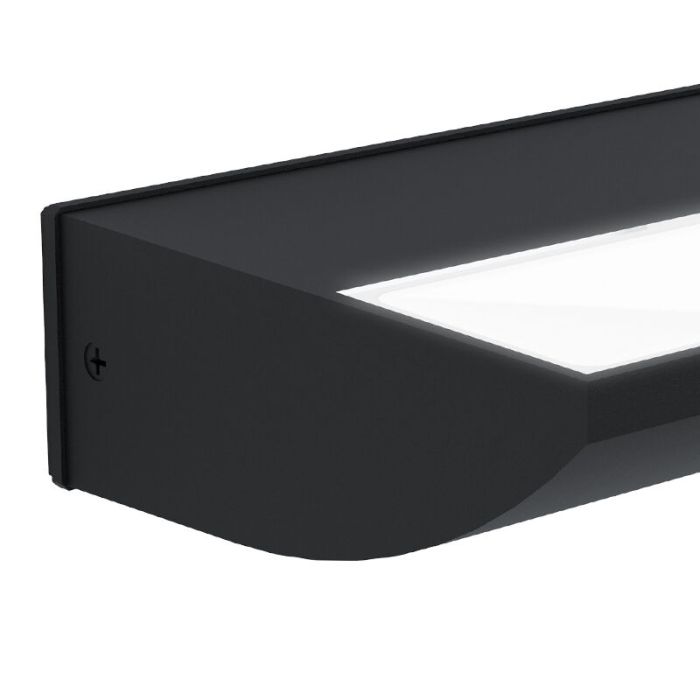 Zwarte moderne buitenlamp, Samuel, aluminium, 10,5w 3000K (warm wit) LED