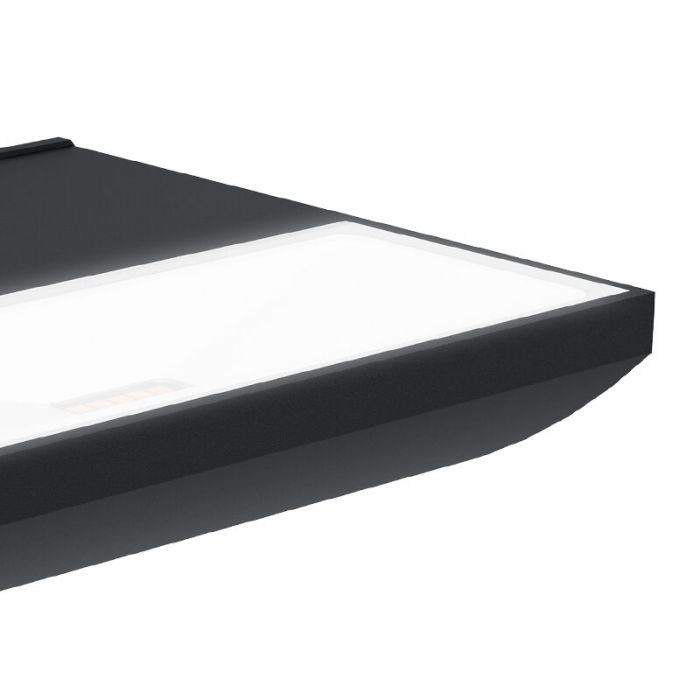 Zwarte moderne buitenlamp, Samuel, aluminium, 10,5w 3000K (warm wit) LED