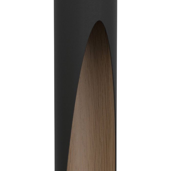 Zwarte moderne hanglamp staal, Aloysius