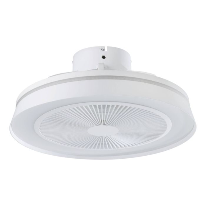 Witte moderne plafondventilator kunststof, Najma, 25,2W, RGBW LED, met afstandsbediening