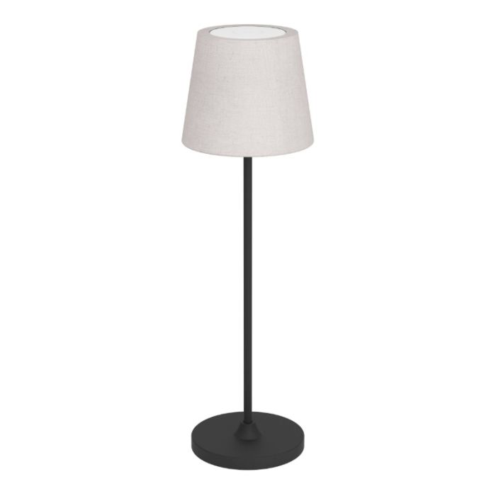 Beige moderne tafellamp stof, Latif, 2W, LED verstelbare lichtkleur, met touchdimmer